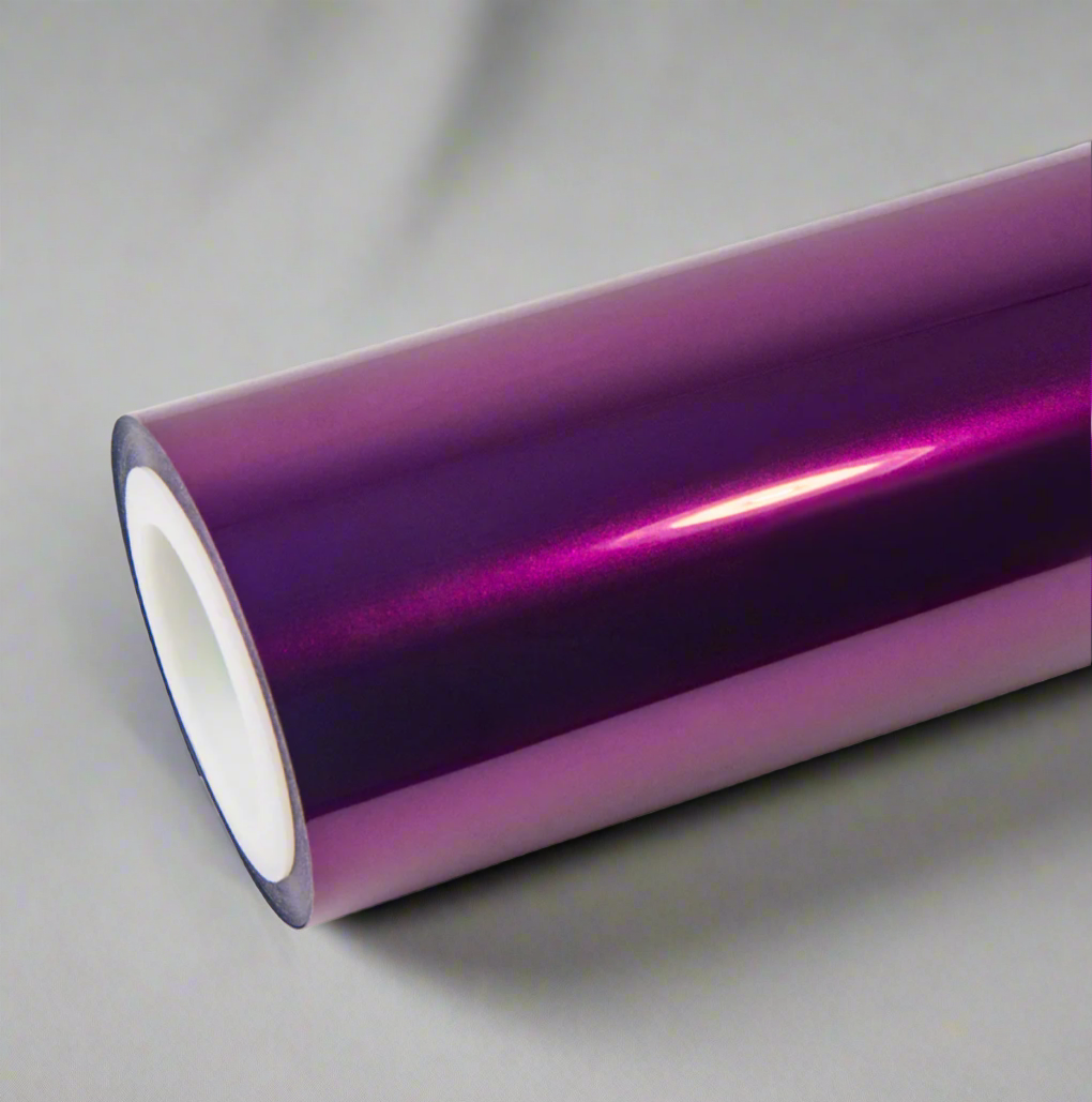 Glossy metallic grape violet